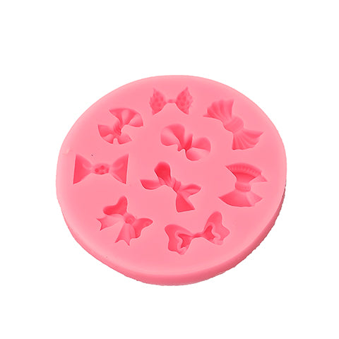 Molde de silicona con figuras de lazos